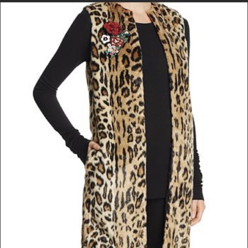 Alice and Olivia Faux Fur Vest/Coat